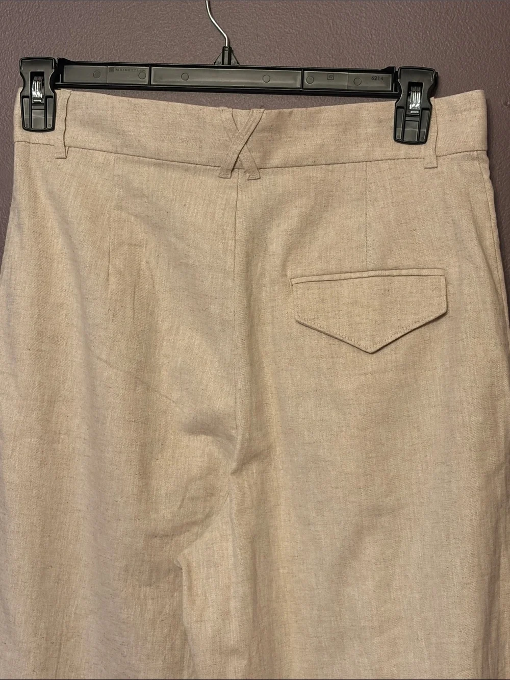 Banana Republic Wide-Leg Linen Blend Pants - Cream/Natural size 8 NWT